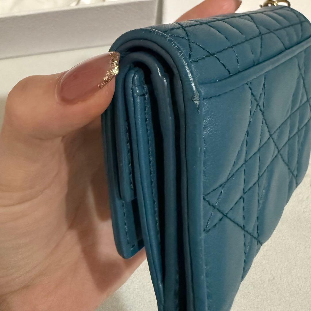 Dior ディオール レザー 三つ折り 財布 ウォレット