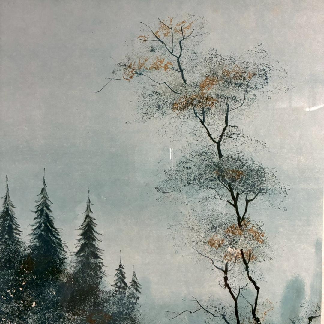 ベルナール・シャロワ「城」リトグラフ 直筆サイン入り 額縁入り 限定品