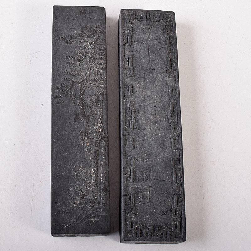 中国　書道具　徽州休城胡開文製　敬勝斎蔵墨など　古墨　徽墨　4点　V　R8051