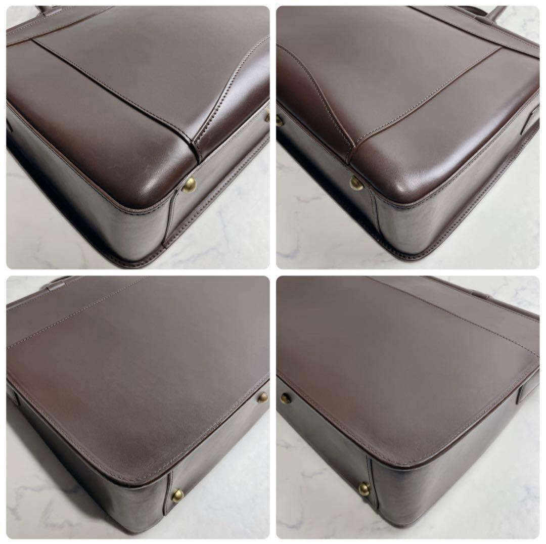 高級✨鞄いたがき ITAGAKI ビジネスショルダー 2way ダークブラウン