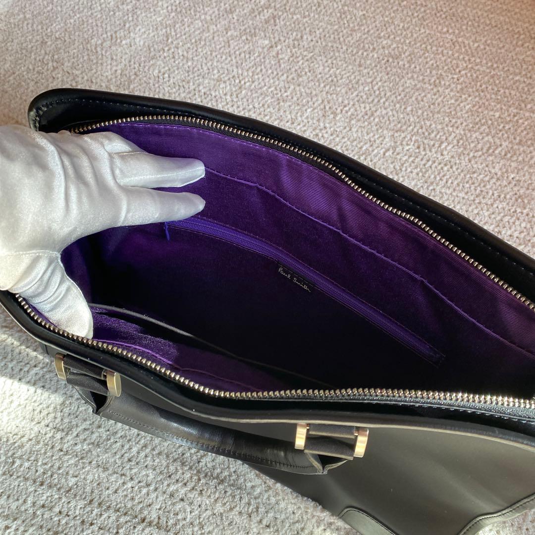 【超美品】ポールスミス　 ブラックビジネスバック