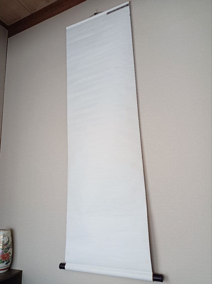 美品 軸 開運 縁起物 おもてなし 絵 龍脈 山水 滝 中国 五行 風水 美術