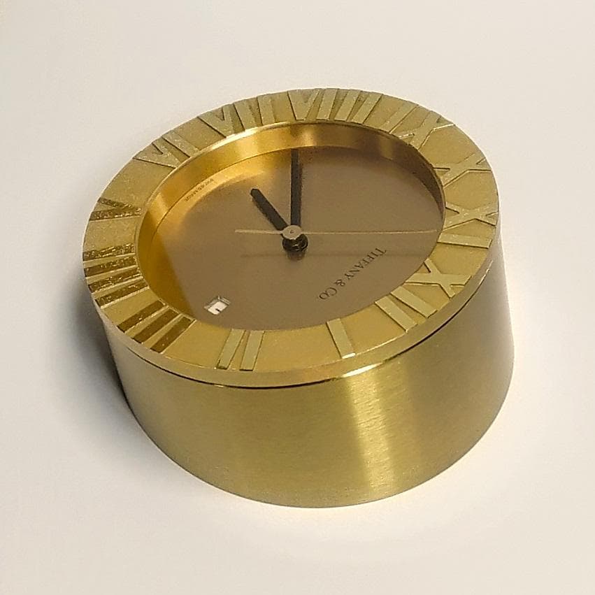 【ジャンク】ティファニー TIFFANY アトラス クロック 置き時計