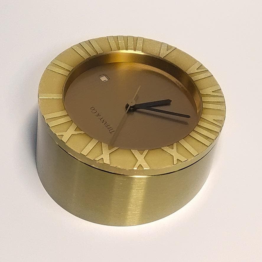 【ジャンク】ティファニー TIFFANY アトラス クロック 置き時計