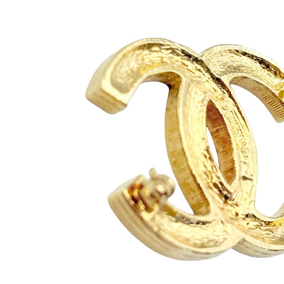 ⭐️極美品⭐️シャネル ピンブローチ ラインストーン ココマーク ゴールドGP