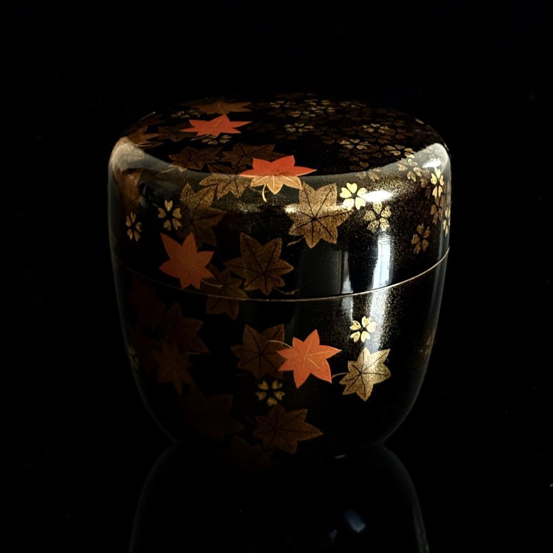 -飯田光秋- 雲錦蒔絵棗