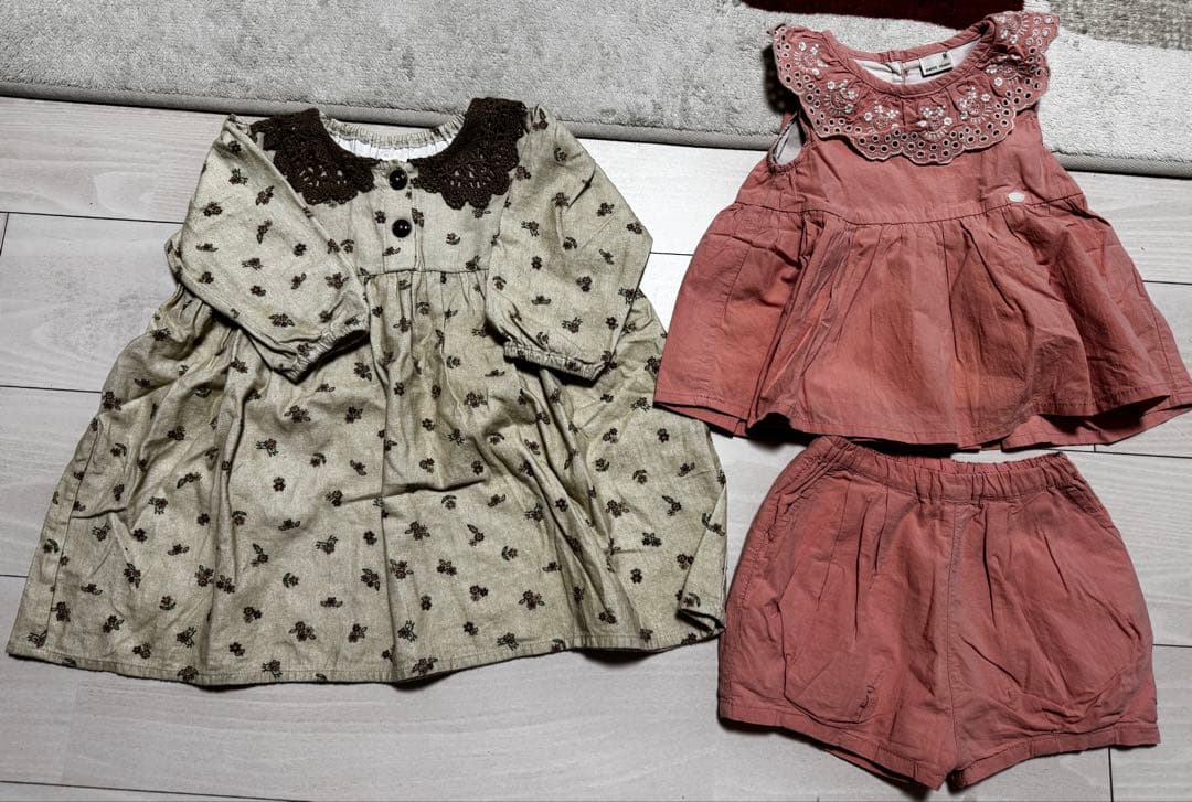 まとめ売り23点　女の子　春夏服　80.90 アウターあり　プティマイン