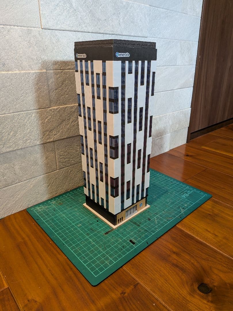 Nゲージ　自作ストラクチャー　外資系企業日本法人本社ビル　ジオラマ