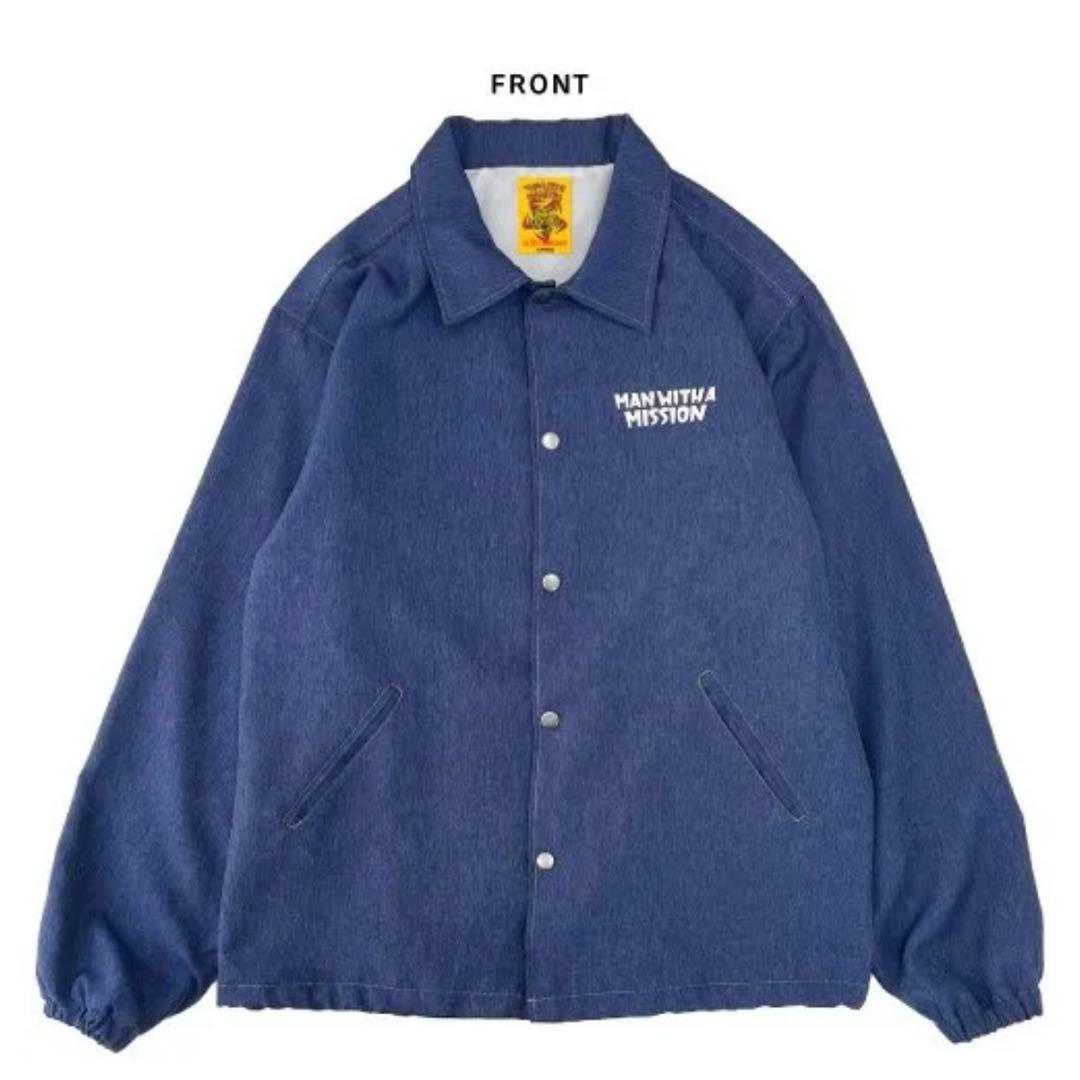 MAN WITH A MISSION デニム風コーチジャケット