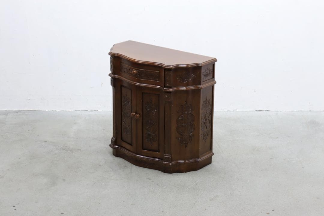 ヴィンテージ クラシカル コンソール デスク テーブル キャビネット 展示台