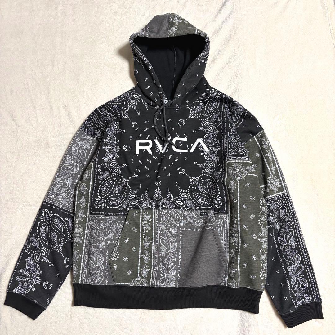 【美品】RVCA ルーカ パーカー セットアップ バンダナ柄 ペイズリー柄
