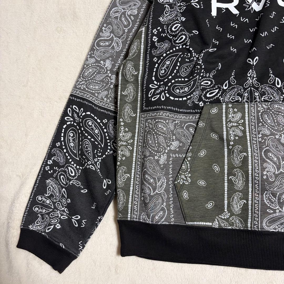 【美品】RVCA ルーカ パーカー セットアップ バンダナ柄 ペイズリー柄