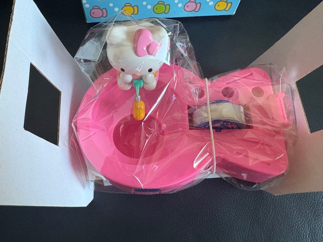【レア】ハローキティ　クリップフィッシング　テープカッター