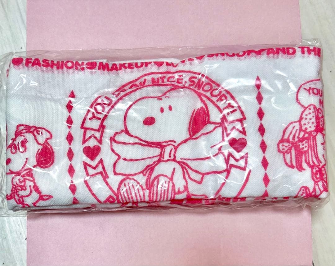 非売品　スヌーピー　フェイスタオル　あべのキューズモール店限定