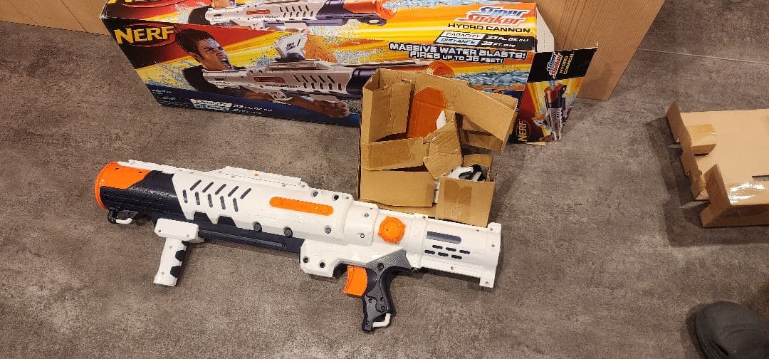 NERF スーパーソーカー ハイドロキャノン　超強力　水鉄砲　美品　付属品全完備