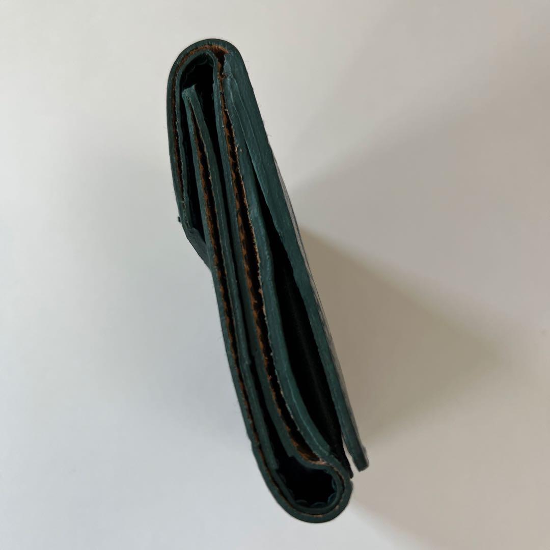 イルビゾンテ IL BISONTE クロコ型押し　ミニウォレット　二つ折り財布