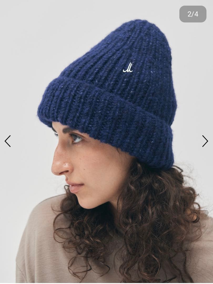 23AW ミュールバウアー Muhlbauer ニット帽 ビーニー ブラック 黒