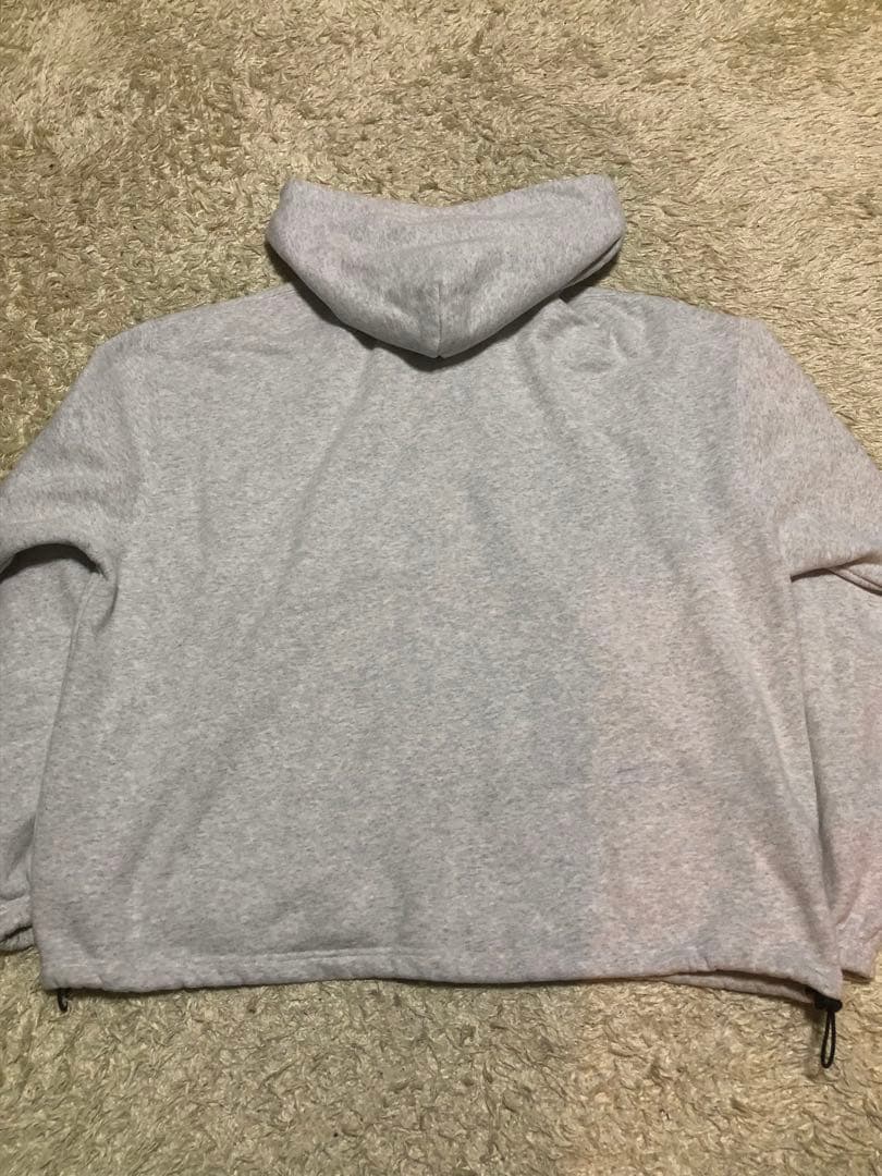 ラッセル　アスレチック　プロコットン　パーカー　ジップアップ　グレー　無地