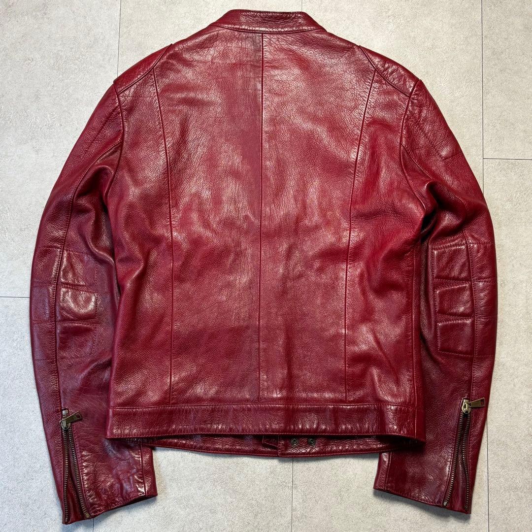 ドルチェ&ガッバーナ リアルレザー シングルライダース ジャケット