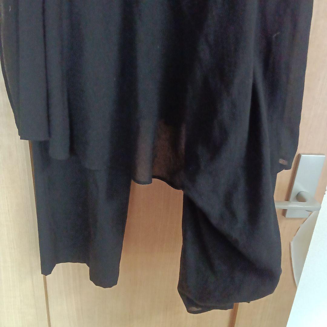 Yohji Yamamoto ブラック スカート付きパンツ