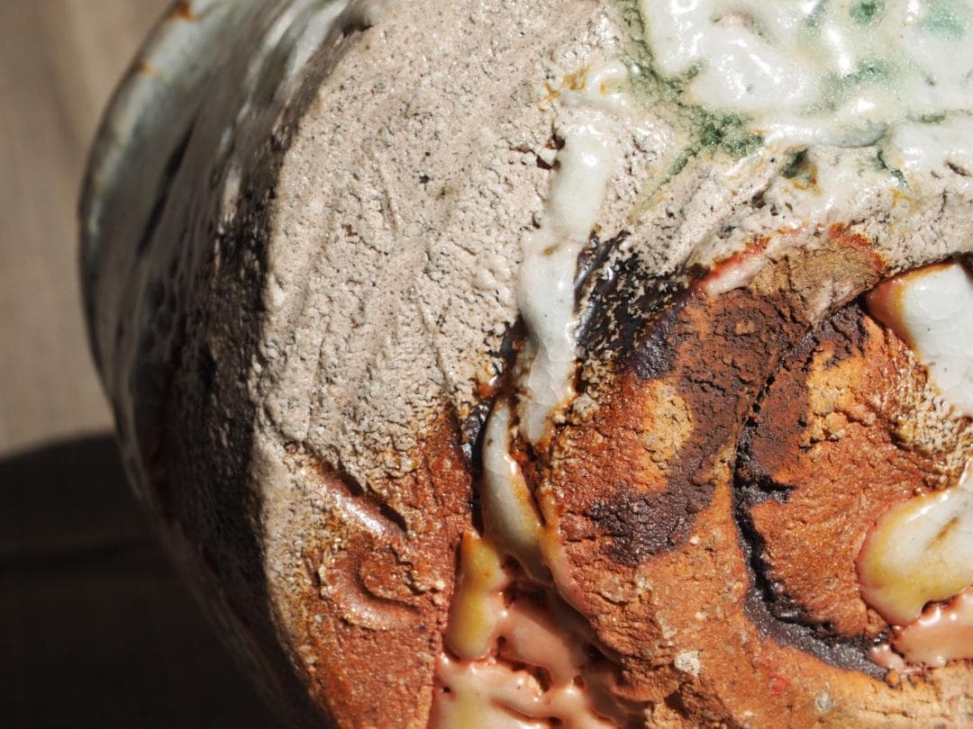 人気作家★熊野九郎右衛門★熊志野茶碗【大】★箱無し