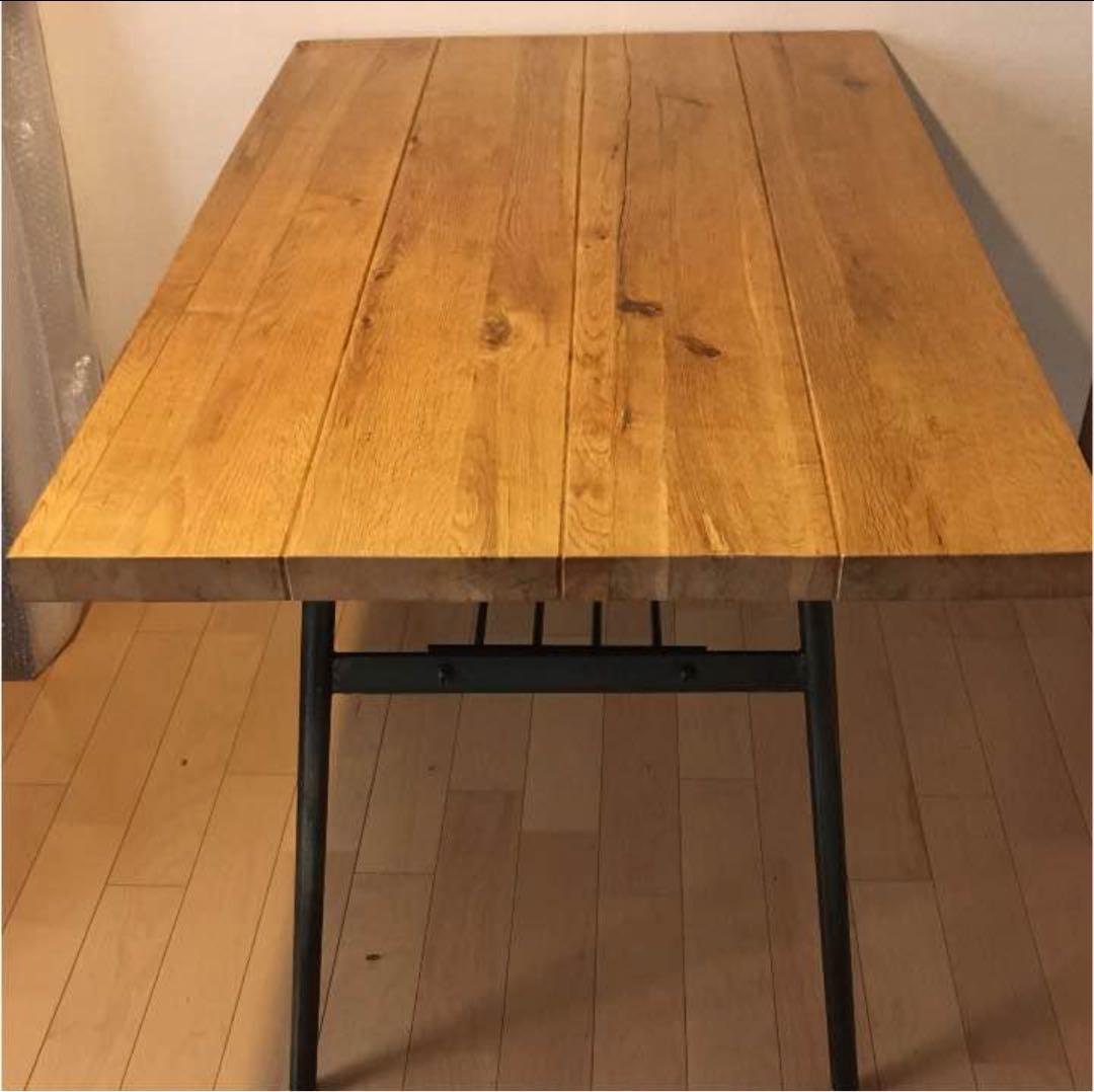 クッパ ダイニング テーブル 135cm オーク材　ダブルデイ　クラッシュゲート