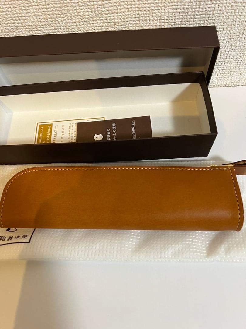 【新品未使用品】土屋鞄製造所 Natura ヌメ革ファスナーペンケース
