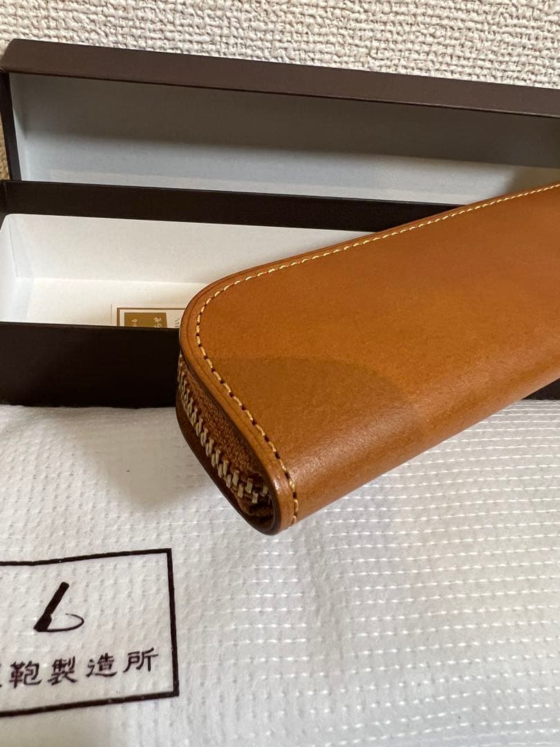 【新品未使用品】土屋鞄製造所 Natura ヌメ革ファスナーペンケース