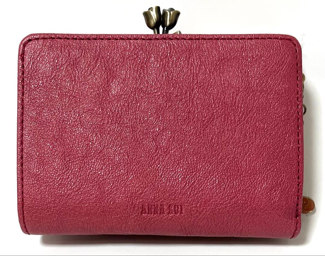 Sherry様ANNA SUI 財布 三つ折り ローズウッド 薔薇 バラ ピンク