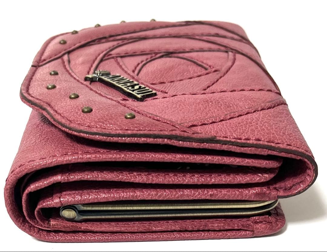 Sherry様ANNA SUI 財布 三つ折り ローズウッド 薔薇 バラ ピンク