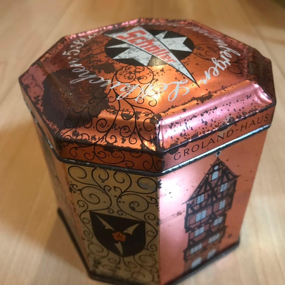 ブリキ缶　ドイツ製　Schöller　ニュルンベルク