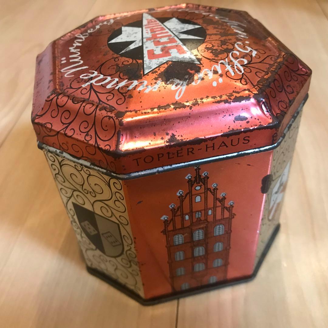 ブリキ缶　ドイツ製　Schöller　ニュルンベルク