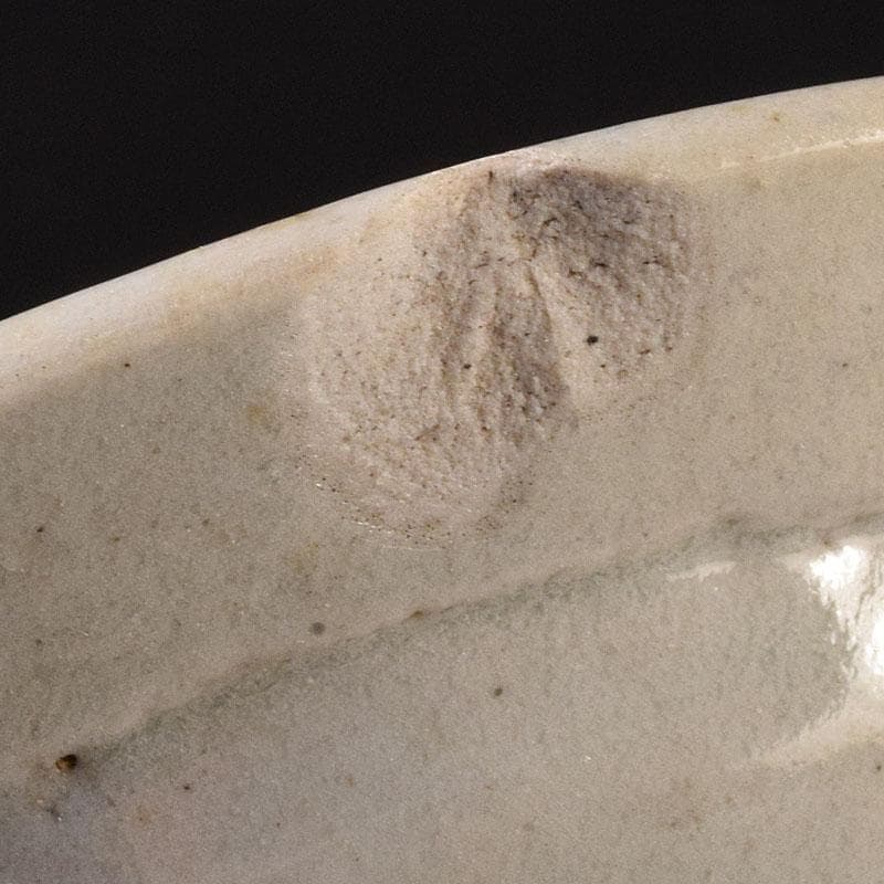 朝鮮美術　李朝　高麗白磁　盃台　杯台　V　R8012