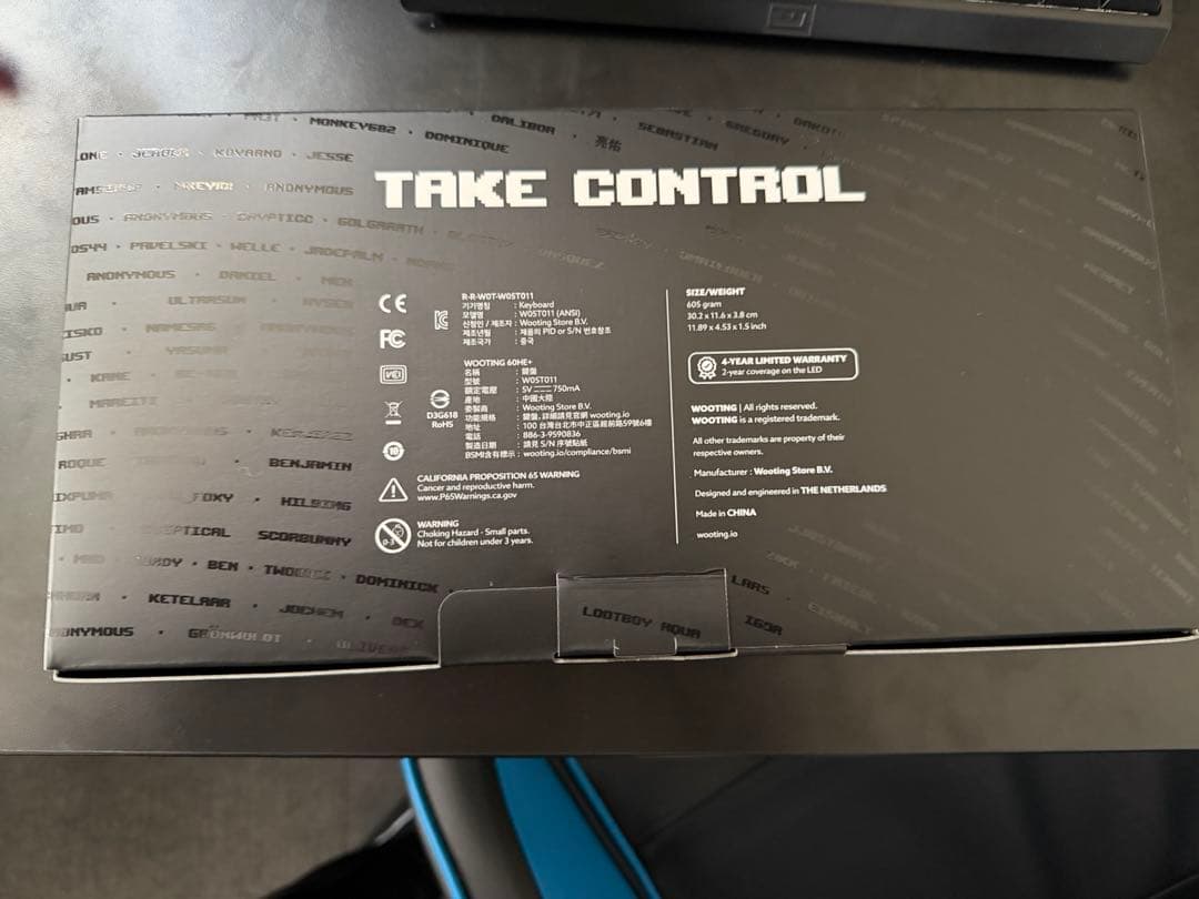 【極美品】Wooting 60HE+ RGB Keyboard Black