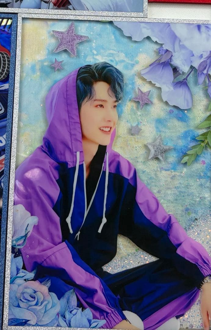 王一博 新作 A5流砂アクリル特殊加工色纸 デザイン　5点セット❣️確認用❣️