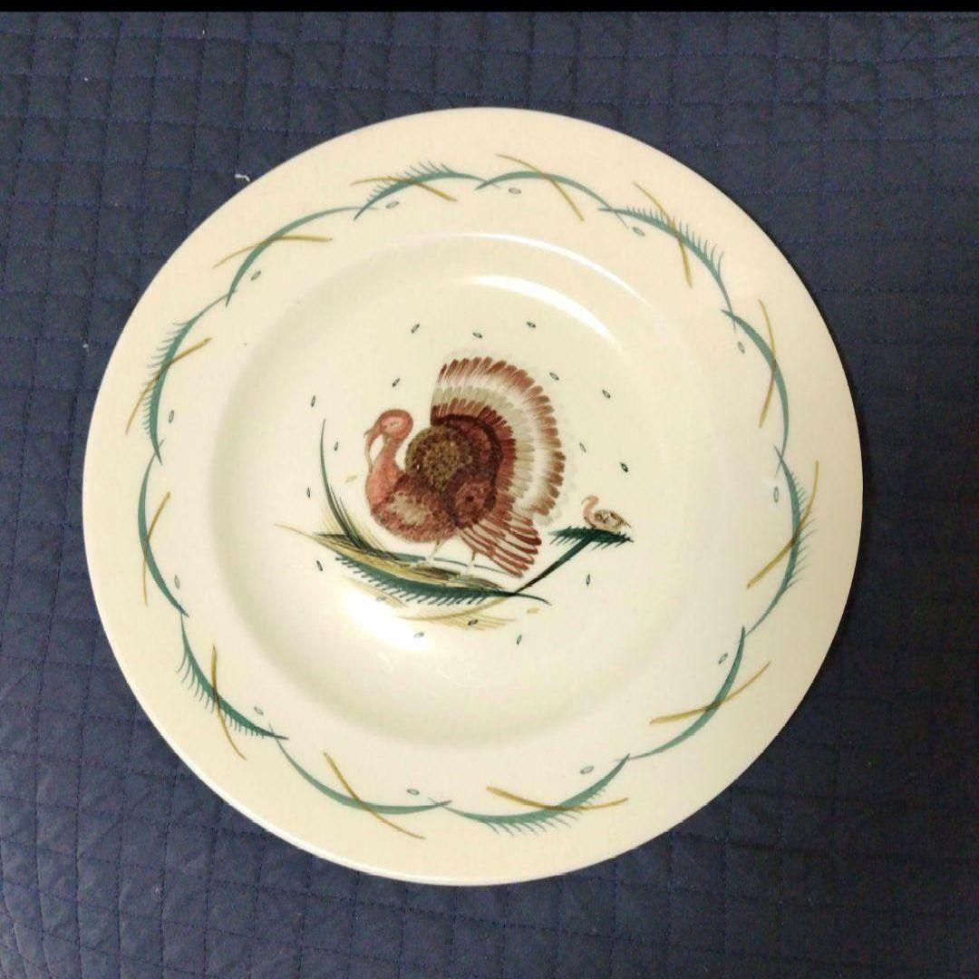 売約済、超美品スージークーパー「七面鳥(ターキー」ディナープレート」大皿２７cm