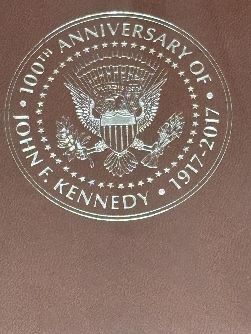 【新品】ケネディ大統領100周年記念　銀貨・銀プレート　セット