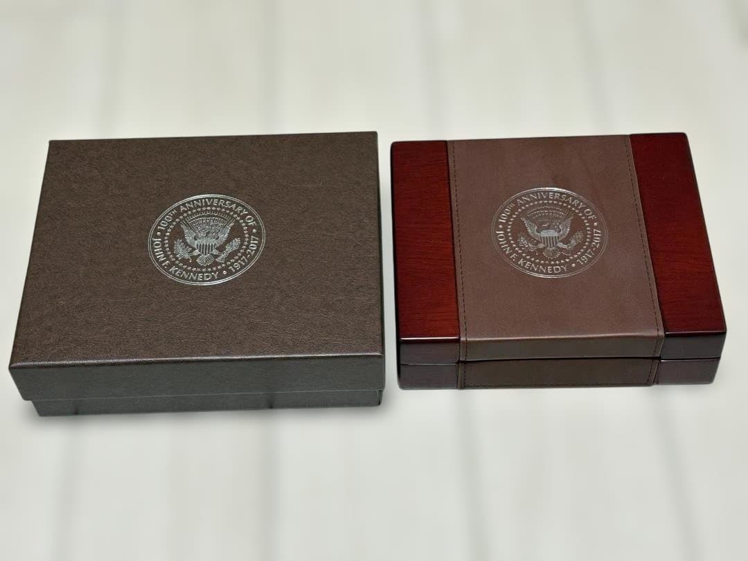 【新品】ケネディ大統領100周年記念　銀貨・銀プレート　セット