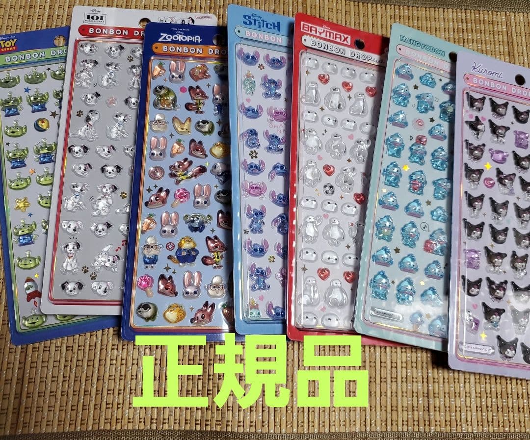 ボンボンドロップmini　ディズニー　サンリオ　シール