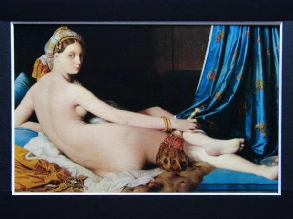 ドミニク・アングル、【グランド・オダリスク】、希少豪華画集画、新品高級額・額装付