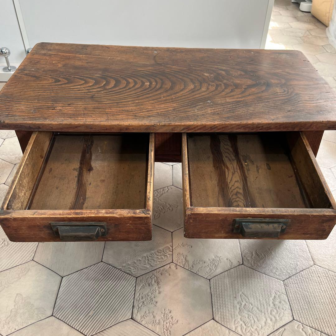 木製座卓 引き出し2つ付き