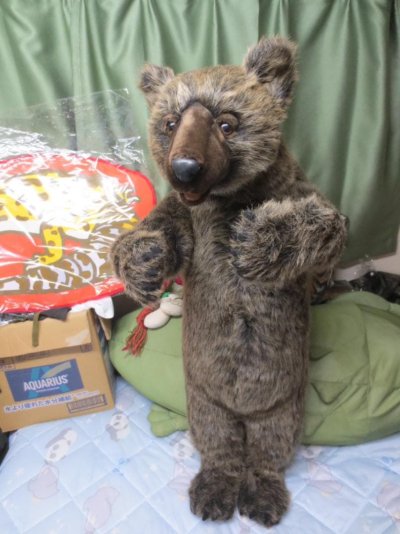 【廃盤】超大型！HANSA　ハンサ　ヒグマぬいぐるみ　85㎝！熊　クマ　正規品