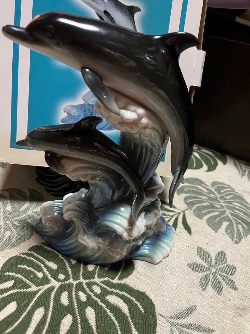 ドルフィン フィギュア 陶器製