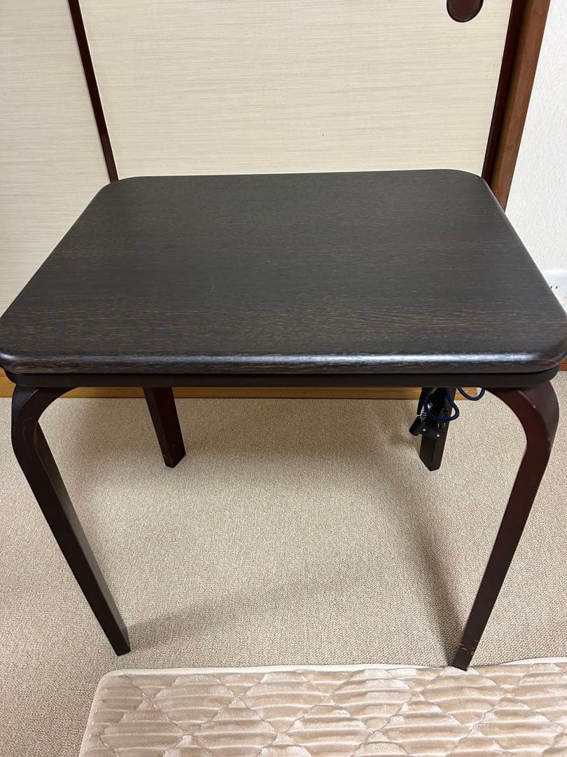 パーソナル こたつ 一人用 高さ3段階調節 ハイタイプ 長方形 コンパクト