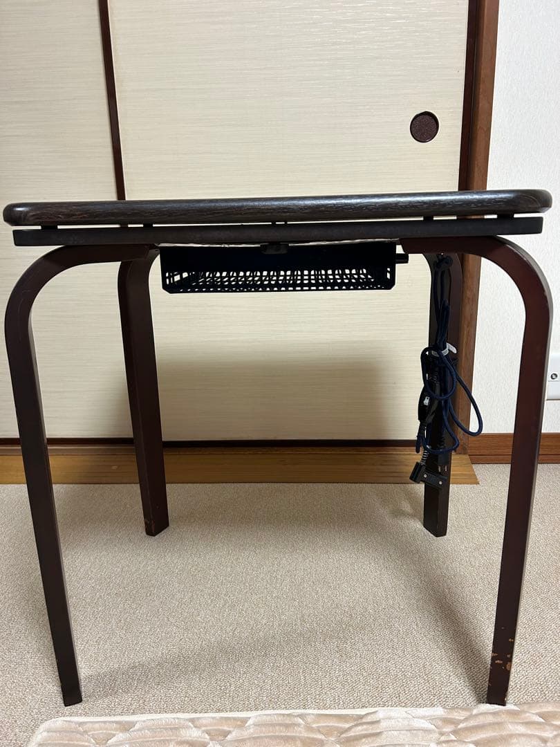 パーソナル こたつ 一人用 高さ3段階調節 ハイタイプ 長方形 コンパクト