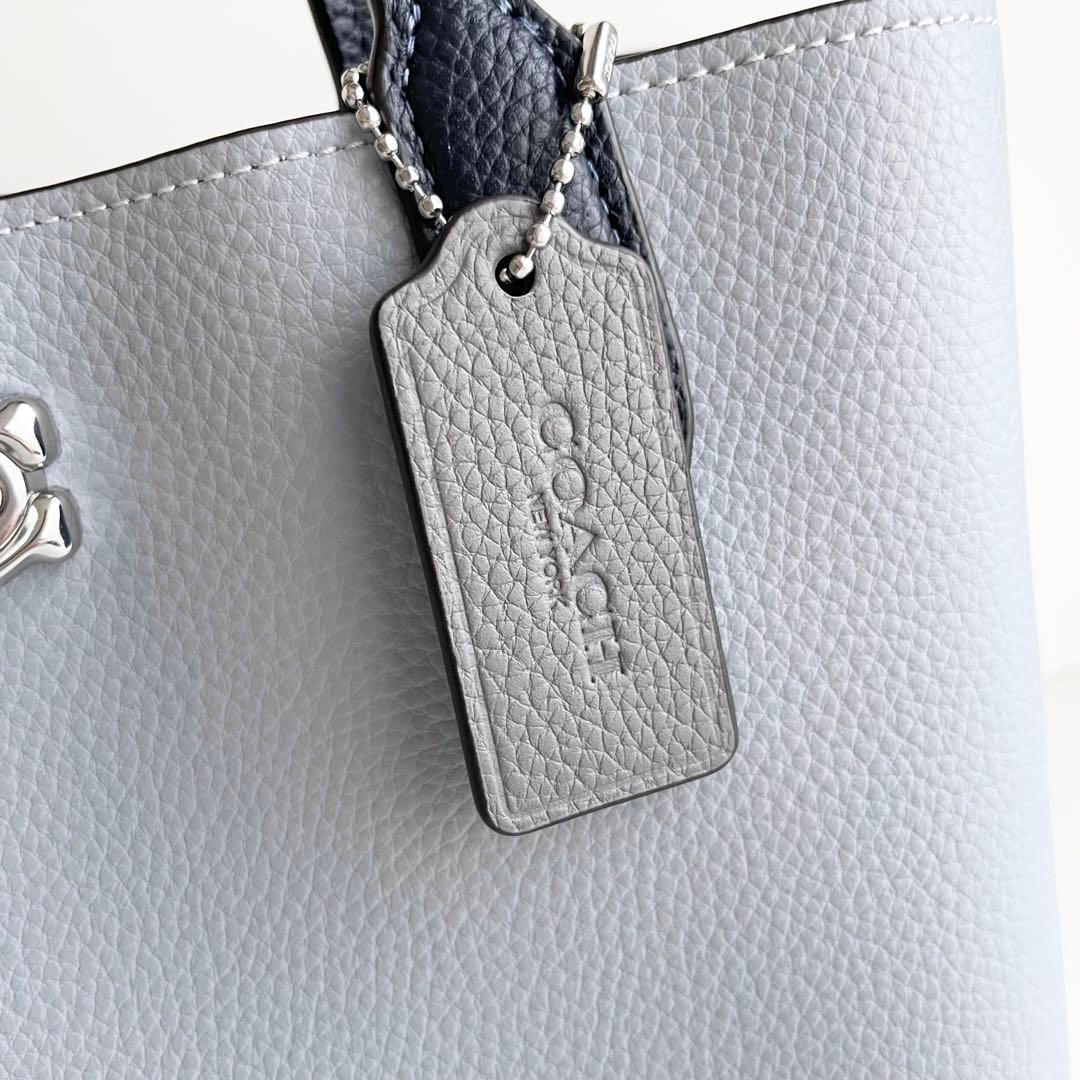 コーチ COACH ハンドバッグ ウィロウ トート 24 くすみカラー ほぼ新品