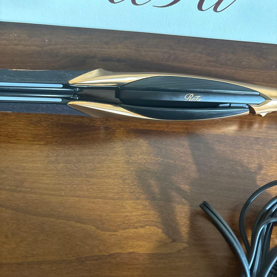 ReFa パワーストレートヘアアイロン サロンモデルブラック/ゴールド