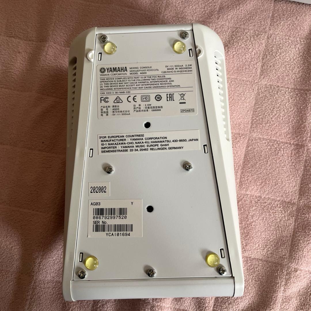 YAMAHA AG03 オーディオインターフェース