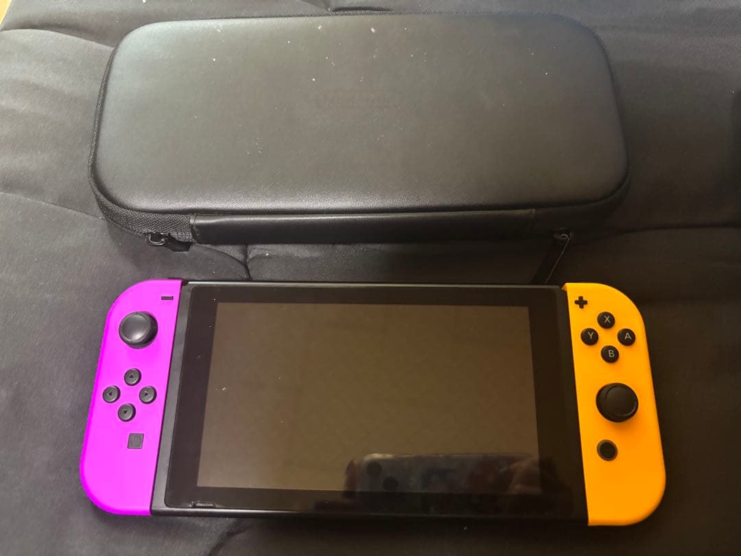 ち*︎様 Switch 本体　ジョイコン　パープルオレンジ　ケース付