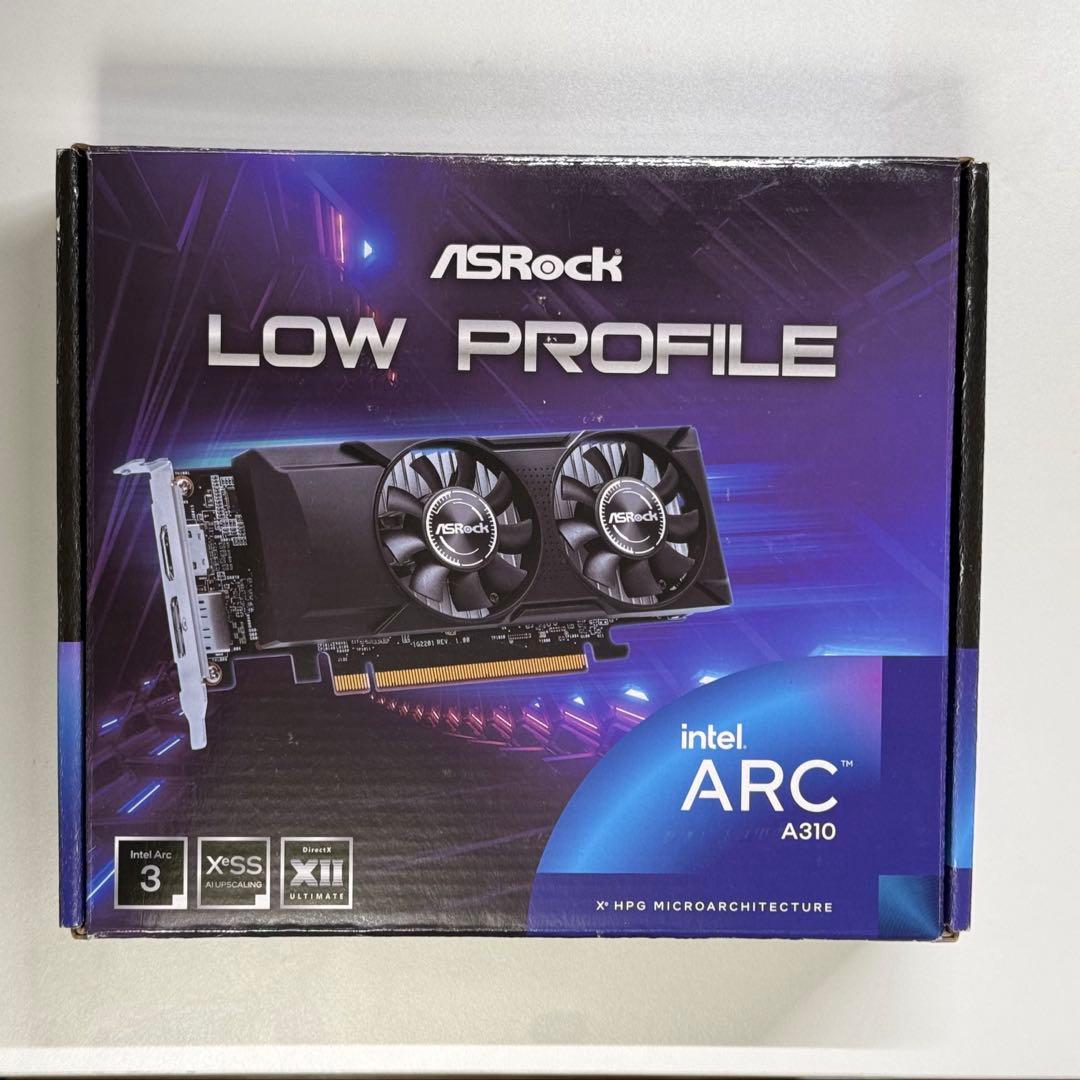 グラフィックボード・グラボ・ビデオカード ASRock Intel Arc A310 Low Profile 4GB